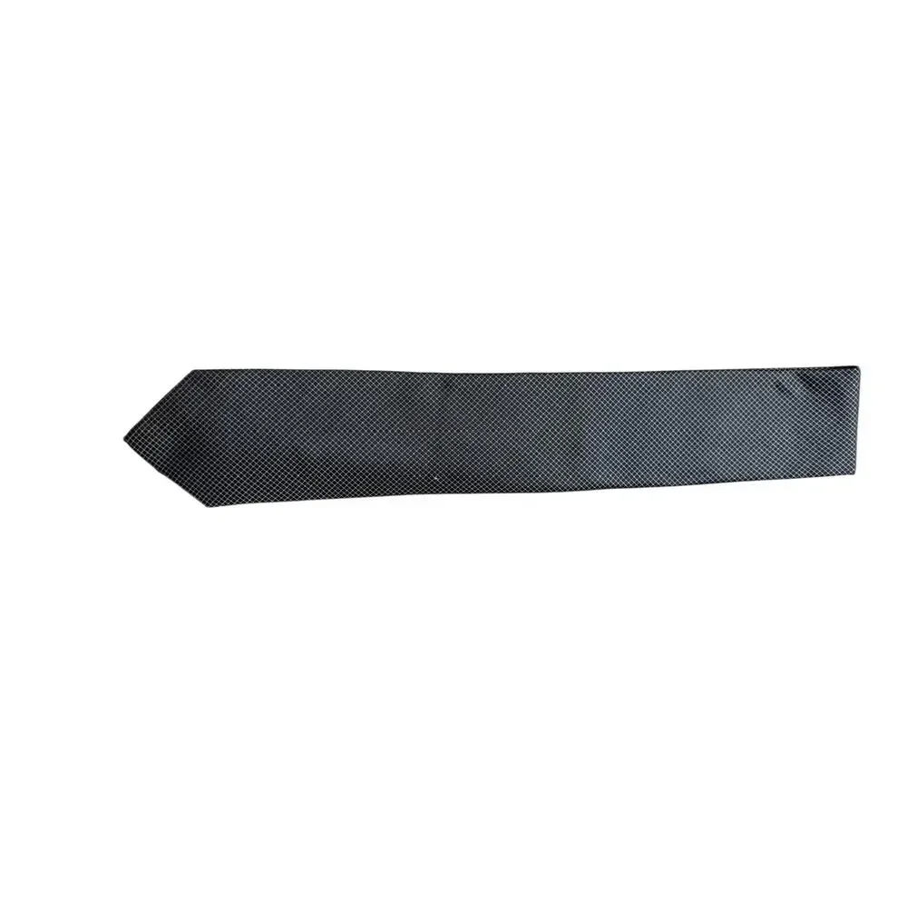 Tallia Micro-Geometric Silk Necktie Grey